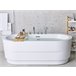 Beliani Bañera independiente EMPRESA 80x170 Blanco