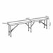 Banco plegable Ljusnarsberg para 4 personas metal/plástico Blanco