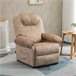 Sillón Relax Reclinable Poliéster, Espuma, Metal HOMCOM Crudo