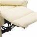 Sillón Reclinable Acero, MDF, PU y Espuma HOMCOM Blanco