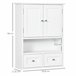 Armario de Pared MDF kleankin, hogar - baño 50 Blanco
