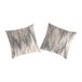 2 Fundas de almohada 100% algodón percal KANNO Gris