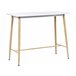 Beliani Mesa de bar CHAVES 50x110 Blanco