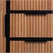 Aparador de 1 puerta y 3 cajones de madera y metal Marron