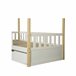 Cama nido WOOD madera maciza 90x190cm blanco natural Blanco/ Madera