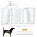 Barrera para Mascotas MDF, Acero PawHut Blanco