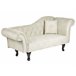 Beliani Chaise longue derecho Terciopelo LATTES Beige