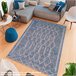 Alfombra De 80 X 120Cm 120x80 Azul