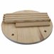 WELL HOME - Conjunto infantil (Mesa + 2 taburetes) en madera de pino Marron