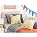 Beliani Cojín decorativo SCIRPUS Blanco/ Beige