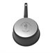 Set de 3 ollas de aluminio BLACK diámetro 28, 24 y 20cm marca FAR Negro