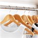 Max Home Pack 10 perchas de madera Marron Claro