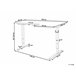 Beliani Escritorio ajustable DESTINES 160x109 Blanco