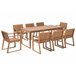 Beliani Conjunto de comedor SASSARI Madera Clara