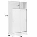 Armario hogar multiusos de gran capacidad con puertas correderas Blanco