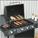 Barbacoa de Gas PP, Acero Outsunny Negro