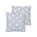 Beliani Cojín decorativo GAZANIA 45x45 Gris