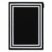 Alfombra HAMPTON cuadro 80x150 Negro