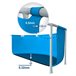 Piscina elevada intex metal frame 366x76 cm - 6.503 litros Azul