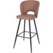 Set 2 taburetes de comedor ecopiel ONA Marron