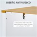 Aparador de Cocina MDF, Vidrio Templado HOMCOM 120 Blanco
