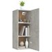 Armario de pared Cuby tirador con estantes 34 Armario de pared Cuby tirador con estantes 34 Gris