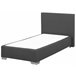 Beliani Cama continental Poliéster PRESIDENT 99x211 Gris Oscuro