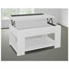 Acomoda Textil – Mesa de Centro Elevable de Madera Agueda. 90x46 Blanco/ Gris