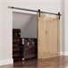 Kit de Accesorios para Puerta Corredera Acero de carbono HOMCOM 37 Negro