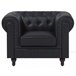 Beliani Sillón CHESTERFIELD Negro