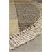 Alfombra de yute/lana/Alg. 120x120 Natural