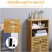 Armario de Baño Bambú kleankin, hogar - baño Marron