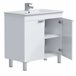 Mueble Baño Atea con Patas Armario 2 Puertas 80 Blanco