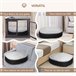 Cama para Perros Tela Oxford, Felpa y Algodón PP PawHut Multicolor
