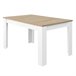 Mesa de comedor extensible Kendra Blanco Veta