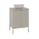 Conjunto de muebles con lavabo individual 2 puertas y columna Daria 60 Conjunto de muebles con lavabo individual 2 puertas y columna Daria 60 Beige
