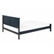 Beliani Cama con somier Madera de pino OLIVET 148x208 Azul