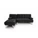 Sofá chaise longue AROA-XS Negro/ Gris