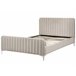 Beliani Cama Terciopelo LUNAN 146x215 Gris