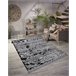 Alfombra MAROC G8499 Franjas Bereber marroquí Shaggy 120x170 Negro
