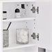 Armario de Pared con Espejo con 2 Puertas Estante BZR94-W SoBuy Blanco