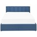 Beliani Cama con somier Poliéster DREUX 151x214 Azul