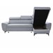 Chaise longue WESLEY reversible 3 plazas gris claro Gris Claro