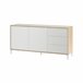Aparador efecto madera 154 Blanco/ Madera