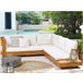 Beliani Conjunto de jardín MARETTIMO Blanco/ Beige