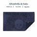 Alfombra de baño calavera Scalpers Home Azul
