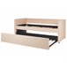 Beliani Cama con somier Bouclé TROYES 99x213 Beige