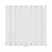 Radiador de panel Nore de Diseño doble capa plano acero Blanco