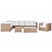Beliani Conjunto longue XXL Beige