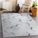 Alfombra lavable ANDRE 1180 Panal Hexágono 3D 120x170 Gris